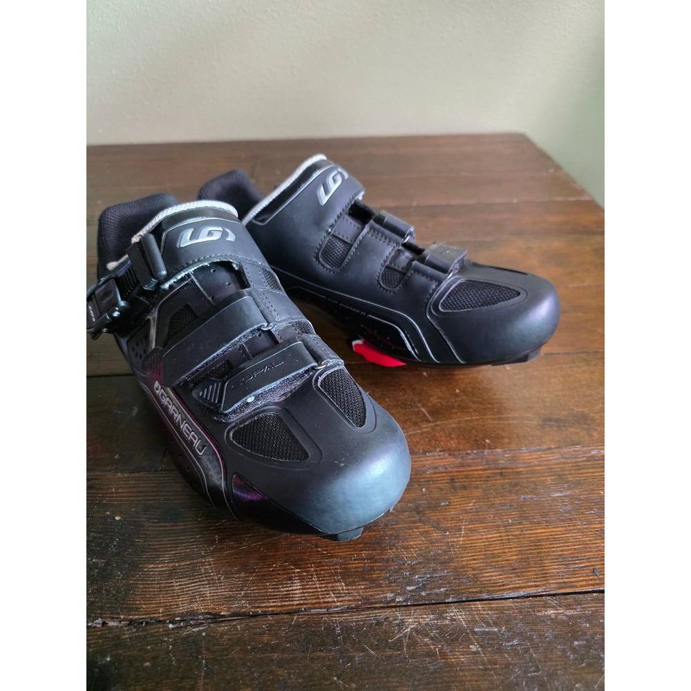 Louis Garneau Copal Cycling Shoes Mens 9.5 Black Air Bonded Road Bike Cleats